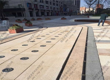 商業街線性排水溝-廣場縫隙式排水溝施工/效果圖集