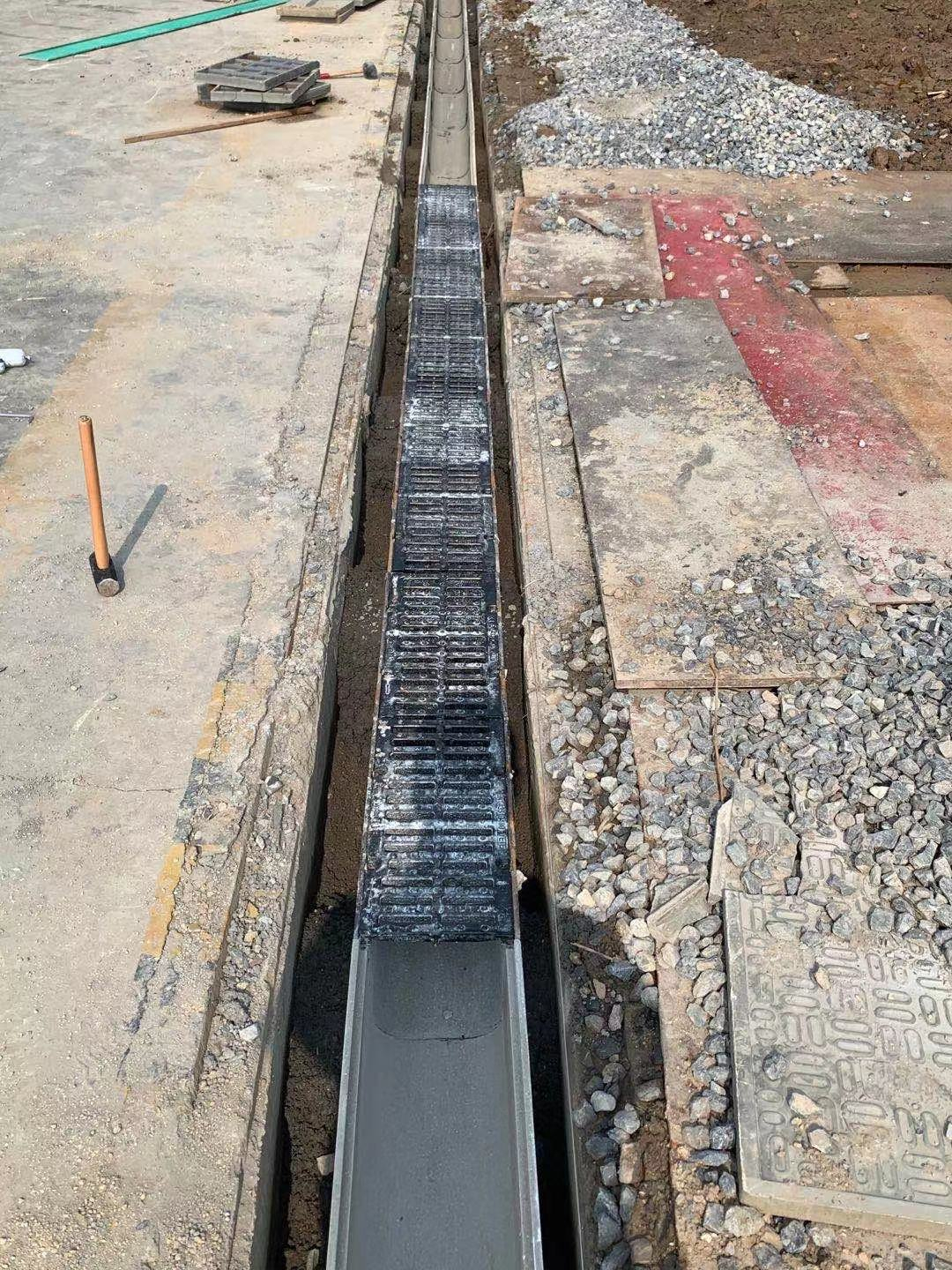 成品樹脂排水溝的施工方案